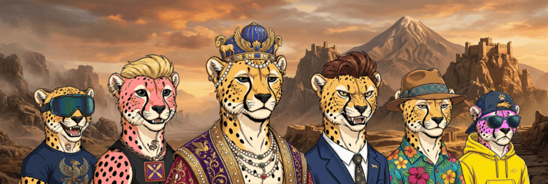 Pirouz The Cheetah NFT collection artwork