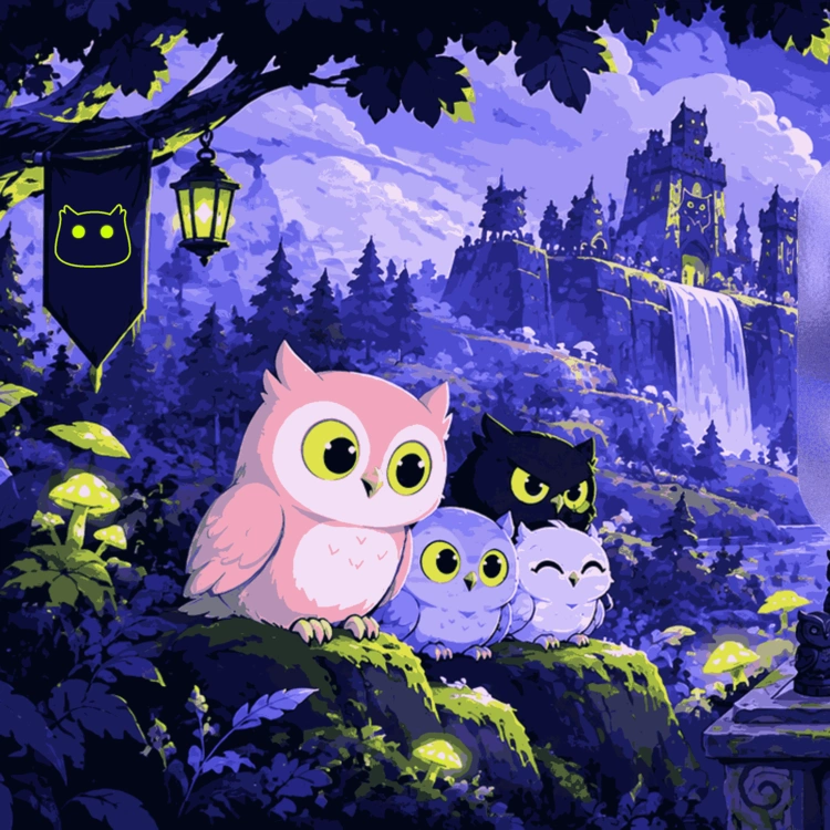 Robin Owls NFT collection artwork